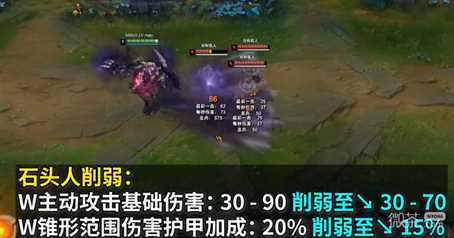 《英雄联盟》PBE13.8版本石头人削弱介绍