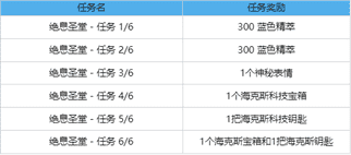 《英雄联盟》绝息圣堂盛装任务活动时间一览